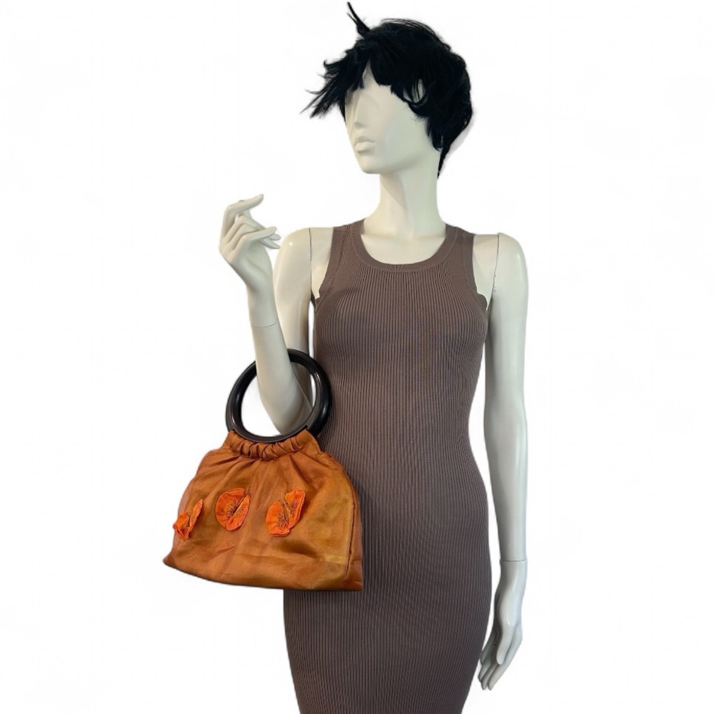 Vintage Design Retro Inspired Hoop Handle Bag